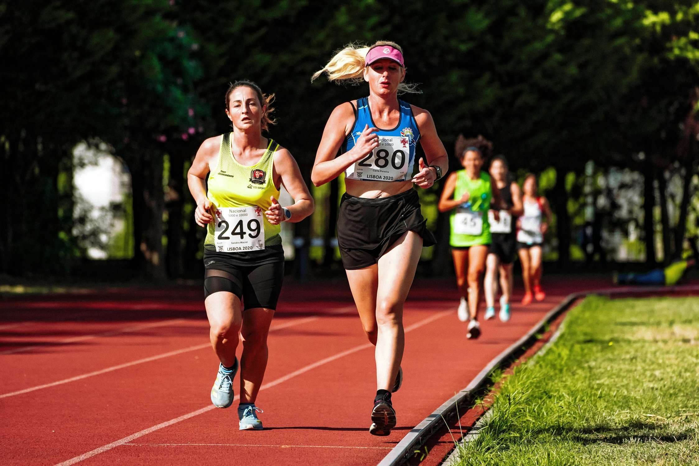 Runners during a sporting event